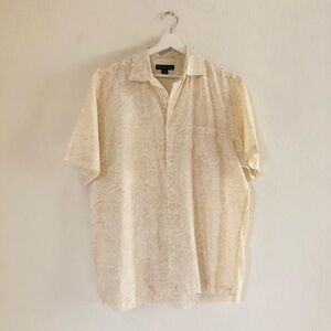 INC Men’s Short Sleeve Cotton Shirt Size L